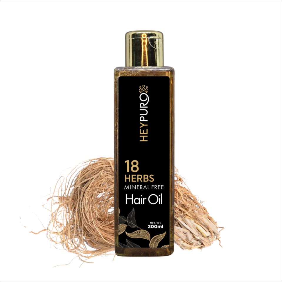 Mineral Free18 Herbs Hair Oil With Roots