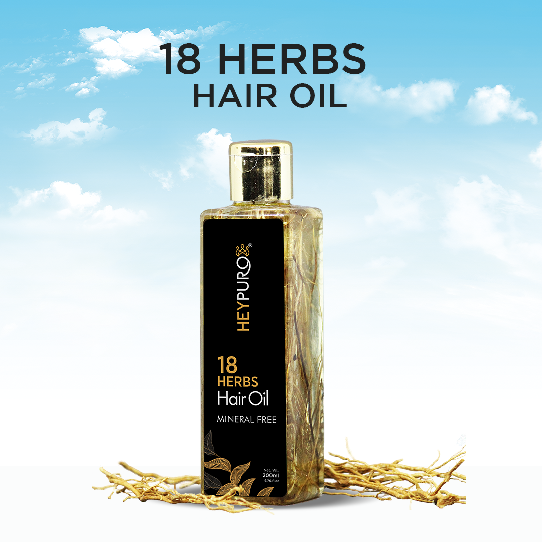 Mineral Free18 Herbs Hair Oil With Roots