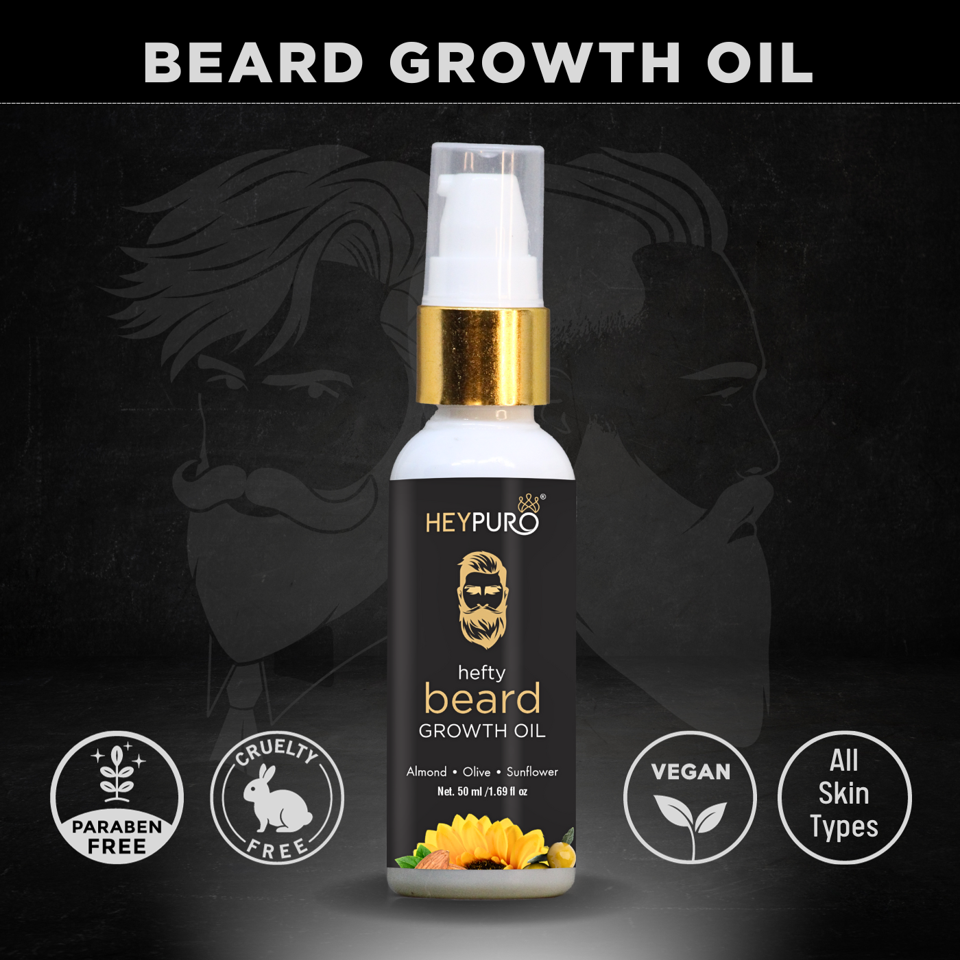 Advanced Beard Growth Oil - Buy 1 Get 1 FREE