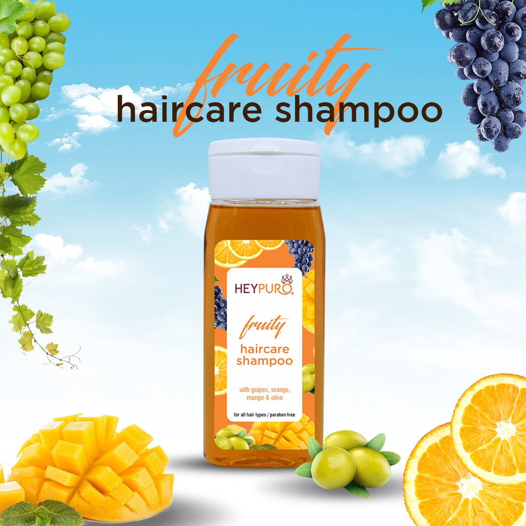 Fruity Haircare Shampoo (with Grapes, orange, mango & Olive)