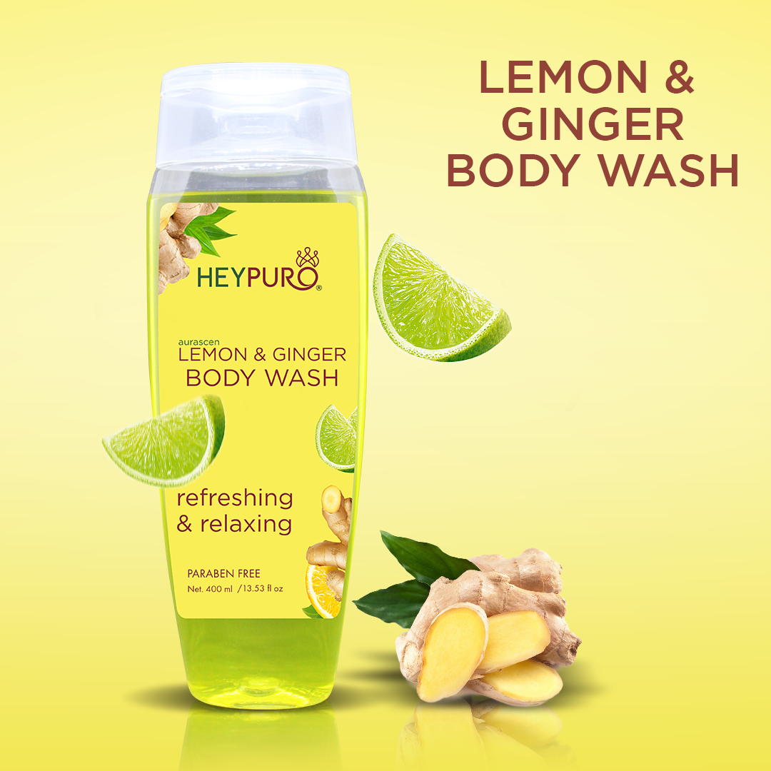 Lemon & Ginger Body Wash (paraben Free) - 400 ML
