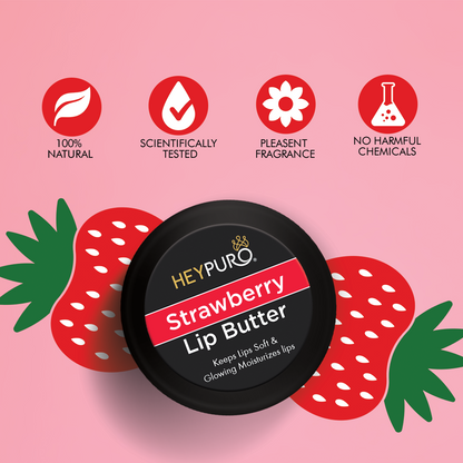 Strawberry Lip Butter for Soft & Glowing Lips